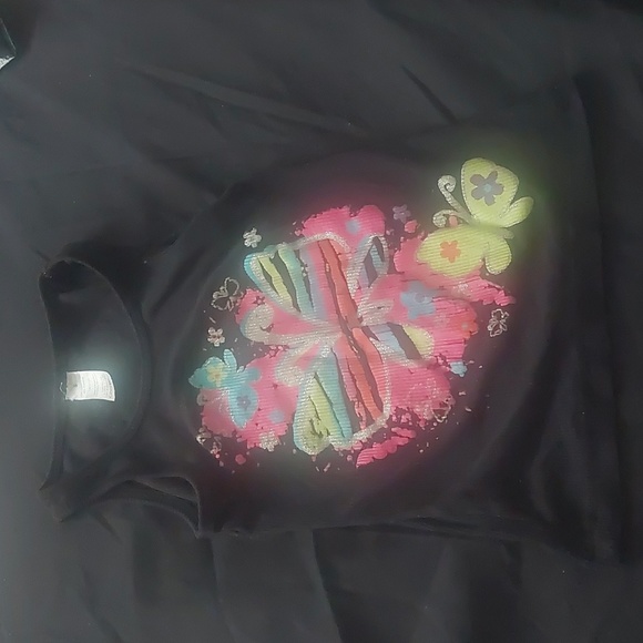 Black colorful tank top for kids - Picture 1 of 3